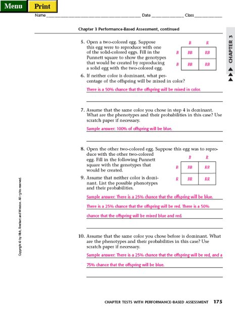 Dihybrid Cross Worksheet Answer Key Worksheets For All
