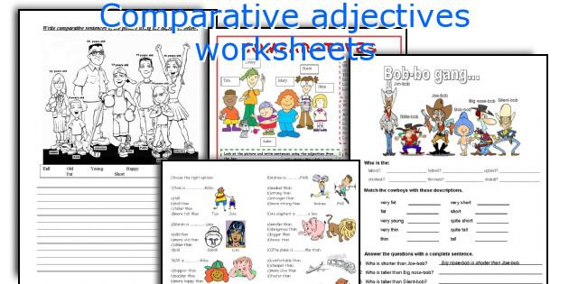 English Teaching Worksheets  Comparative Adjectives