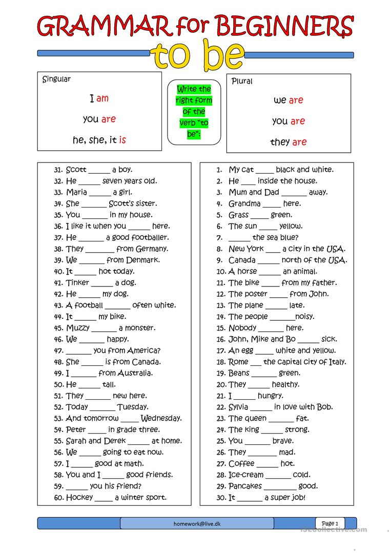 Esl Beginners Worksheets The Best Worksheets Image Collection