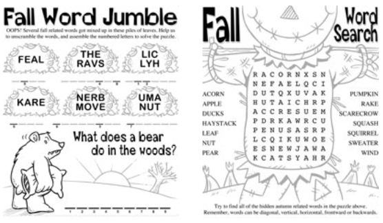 Fall Worksheets For 3rd Grade Worksheets For All