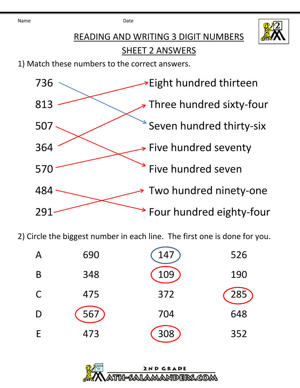For 4th Grade Math Worksheets With Answer Key The Best Worksheets