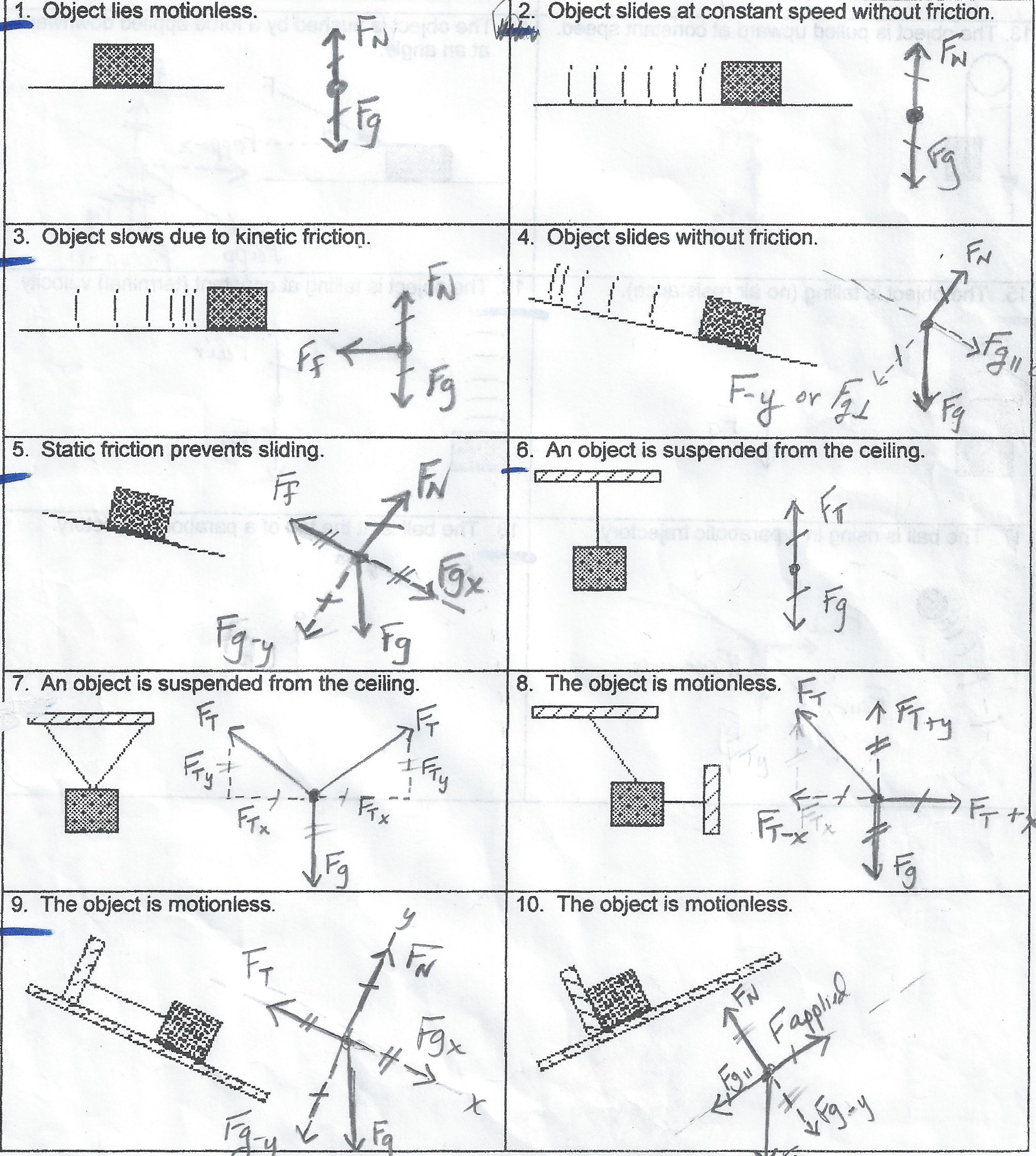 Force Diagrams Worksheet Physical Science  Force  Best Free