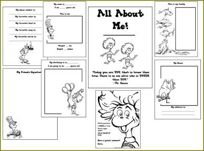 Free All About Me Printables