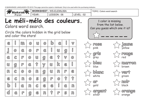 French Worksheets For Grade 3 Immersion 8237449