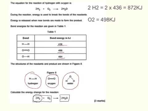Gcse Bond Energy Calculation
