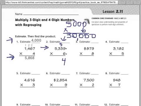 Go Math 2 11 Multiplying 3 And 4