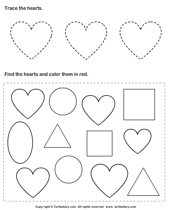 Heart Worksheet For Preschool Worksheets For All