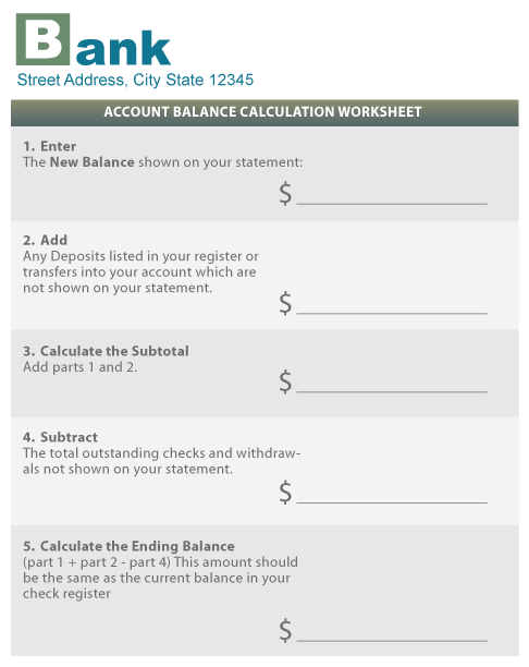 How To Reconcile Your Account