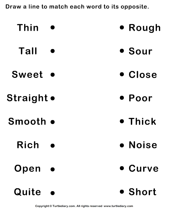 Image Result For Opposites Adjectives Worksheet