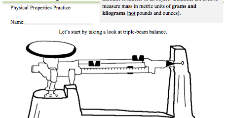 Kate's Science Classroom Cafe  Measuring Mass Worksheet And