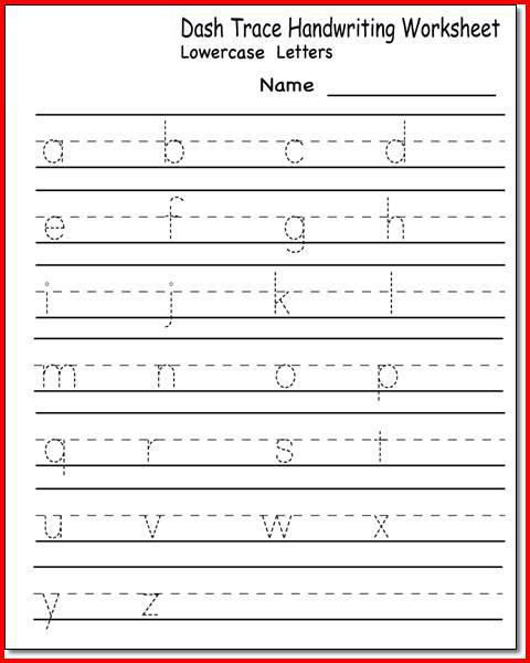 Kindergarten Writing Worksheets Worksheets For All