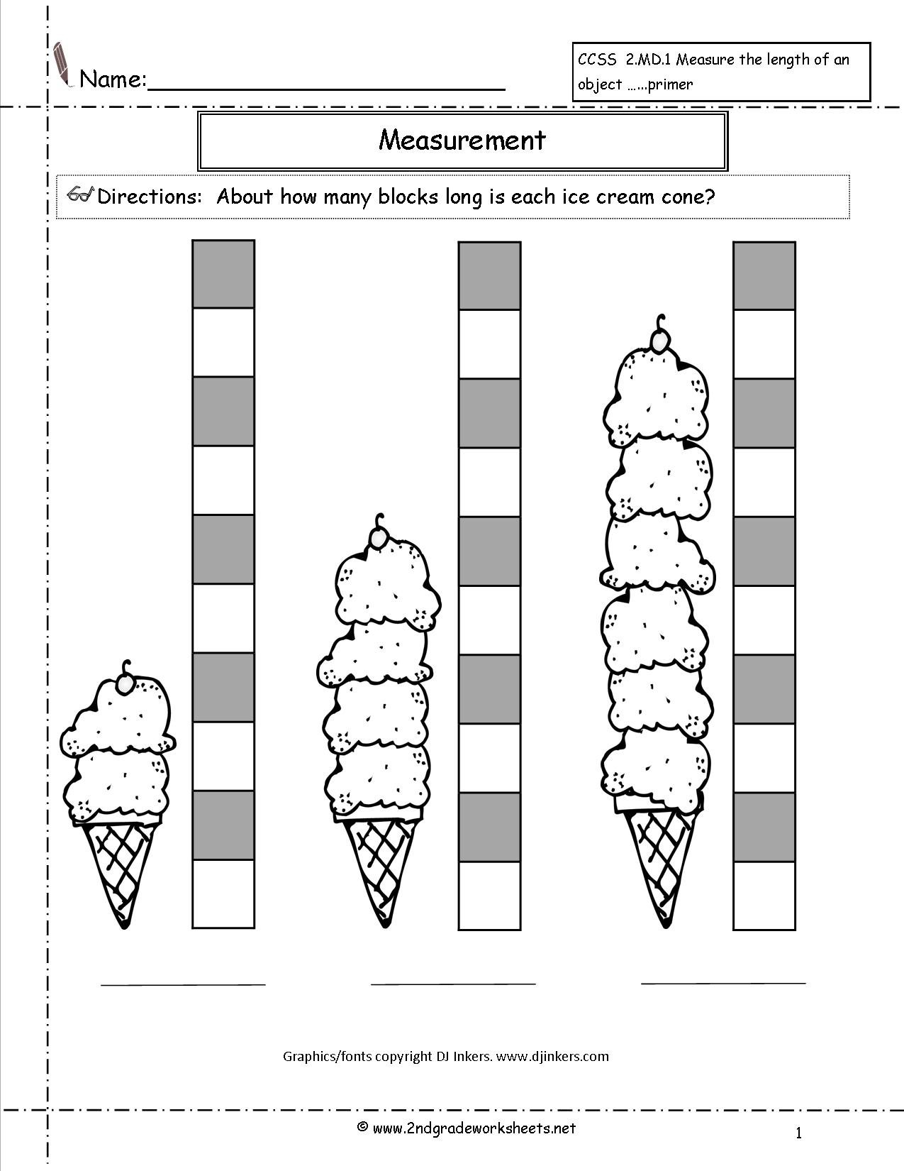 Measuring Worksheets First Grade The Best Worksheets Image