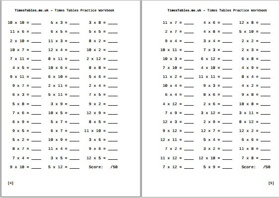 Mixed Times Tables Worksheet Google Suche Maths Free Worksheets Samples