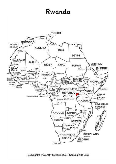 On Map Of Africa