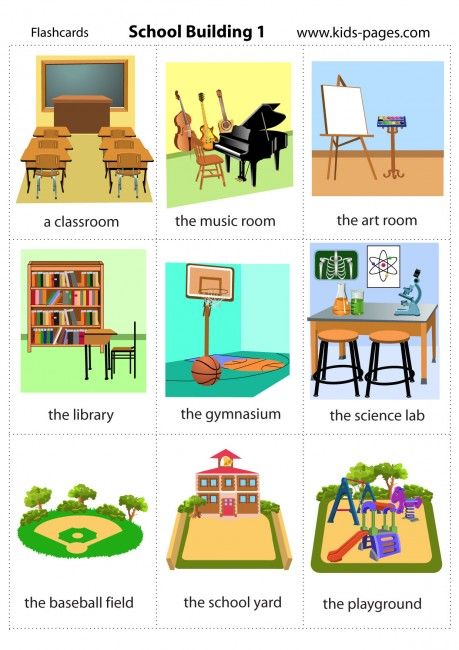 Parts Of The School Clipart