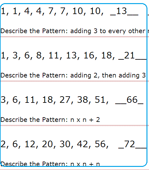 Patterns And Sequence Worksheets Worksheets For All