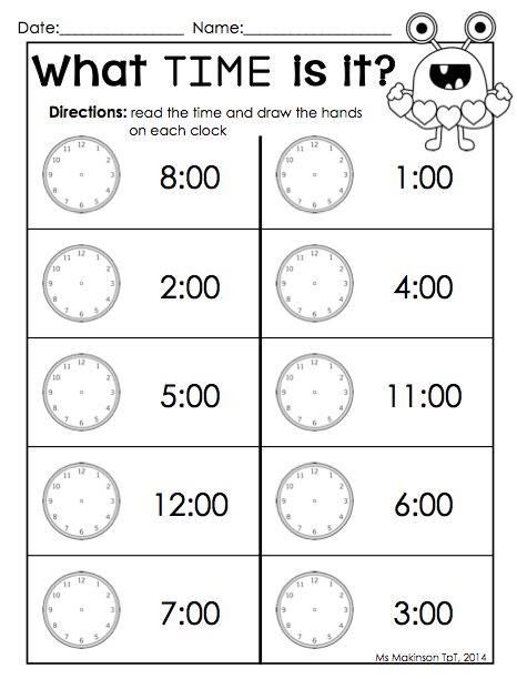 Pin By Dace Bruna On Clock | Free Worksheets Samples