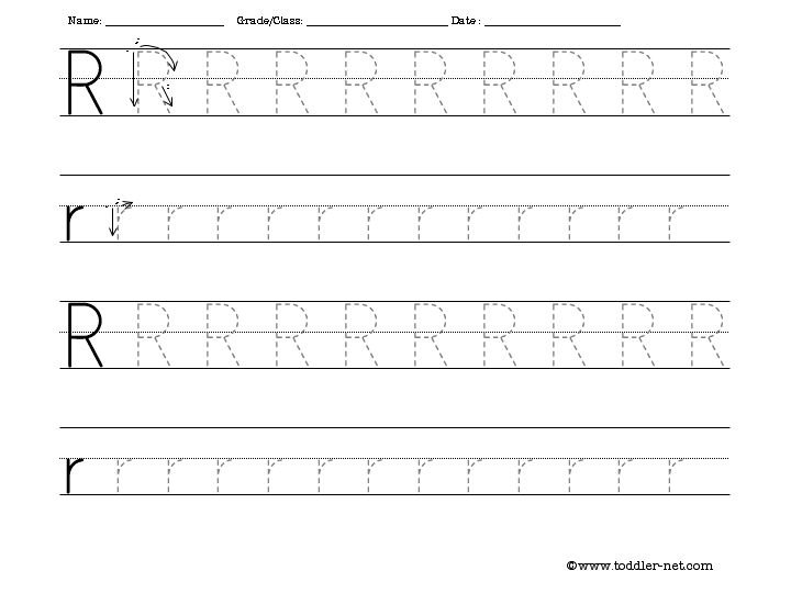 Preschool Letter R Worksheets Worksheets For All