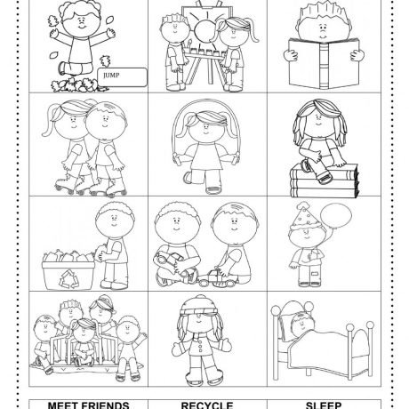Present Tense Verbs Worksheets Free Library Download Kindergarten
