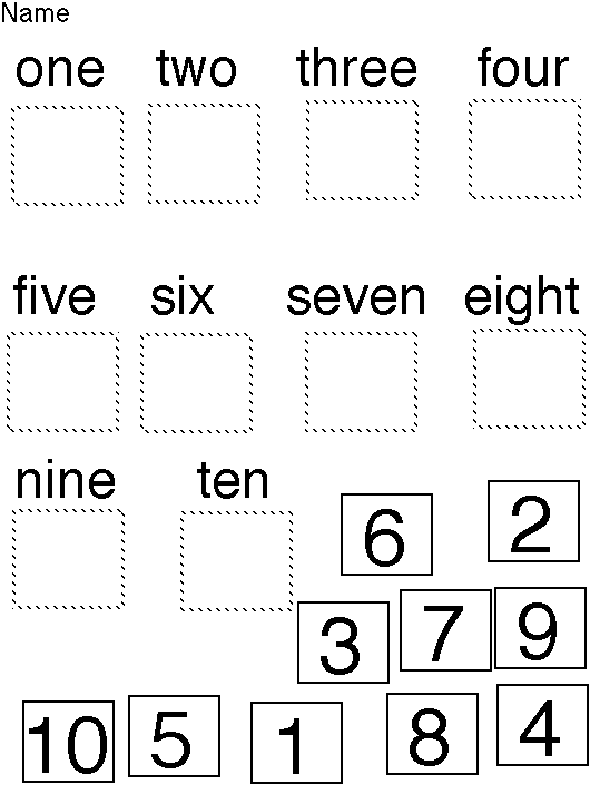 Printable Number Words Worksheets Number 1 10 Worksheet 27 | Free ...