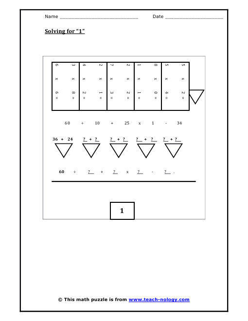 Printables  Algebra Puzzle Worksheets  Tempojs Thousands Of