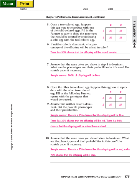 Punnett Square Practice Worksheet With Answers Worksheets For All