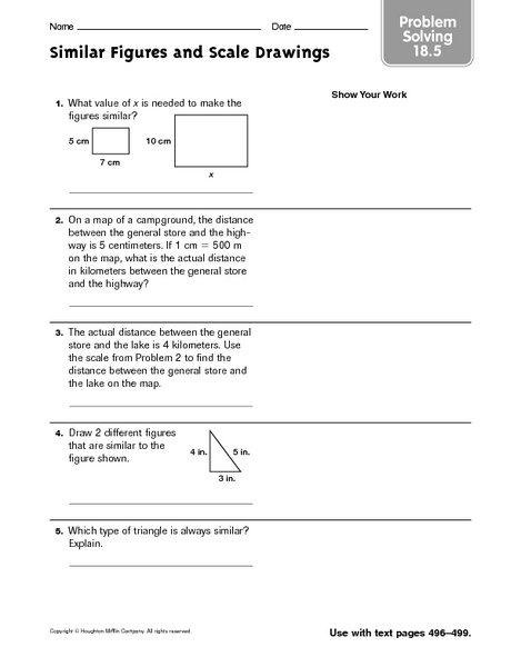 Scale Drawing Worksheet 7th Grade Pdf Worksheets For All