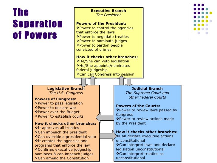 Separation Of Powers Worksheets