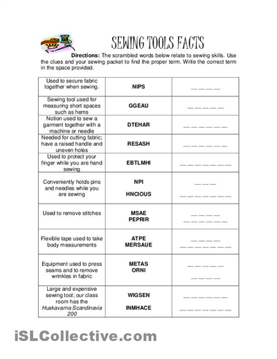 Sewing Printables Free