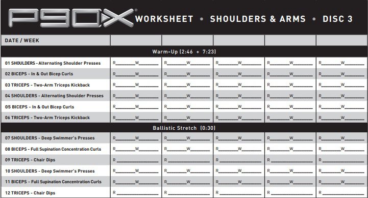 Shoulders And Arms Comparison  P90x And P90x2 Â« Home Fitness Geek