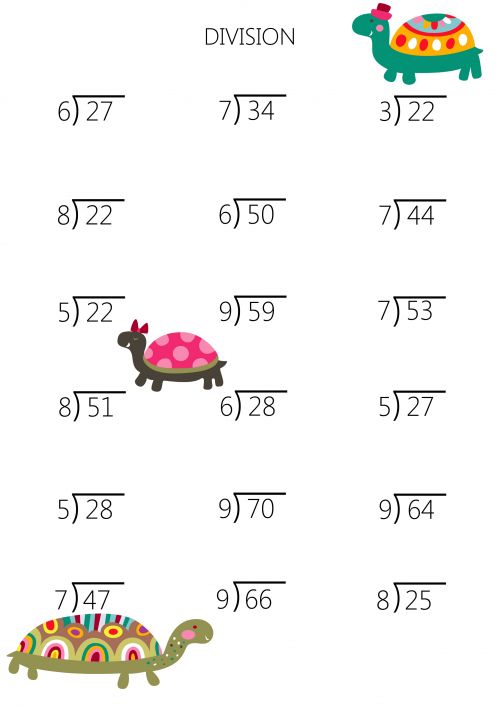 Simple Division With Remainders Worksheet Worksheets For All