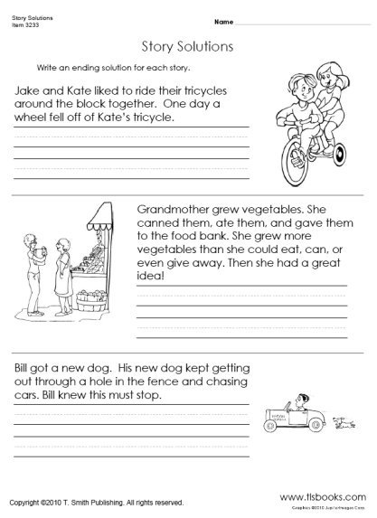 Story Writing Worksheets Worksheets For All