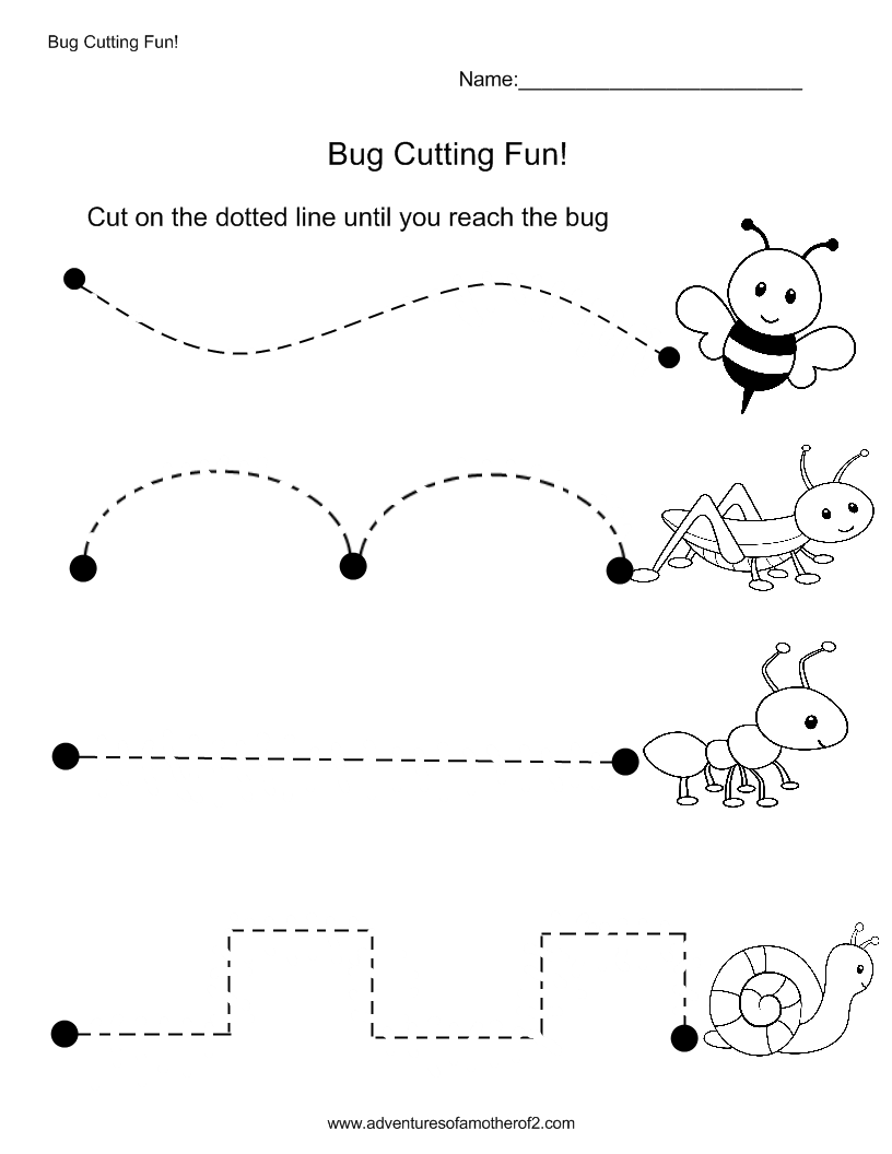 Tracing And Cutting Worksheets The Best Worksheets Image
