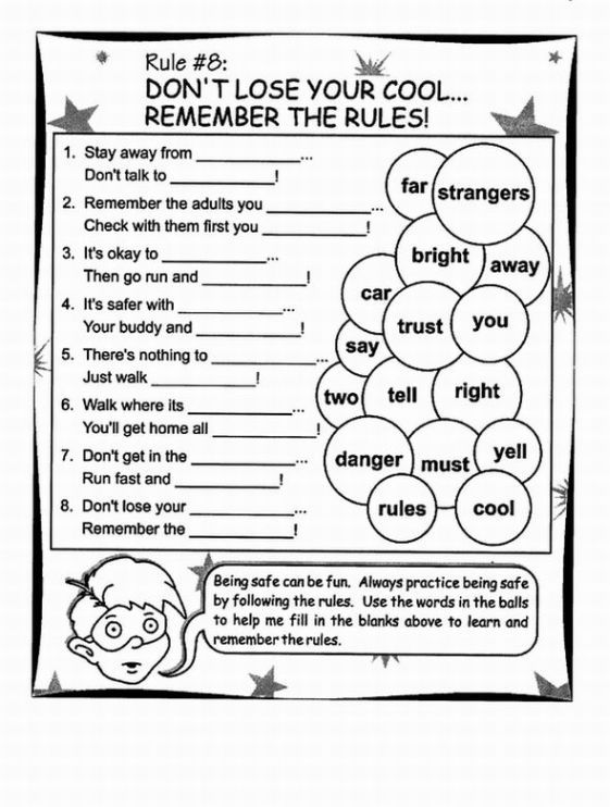 17 Best Stranger Danger Images On Free Worksheets Samples