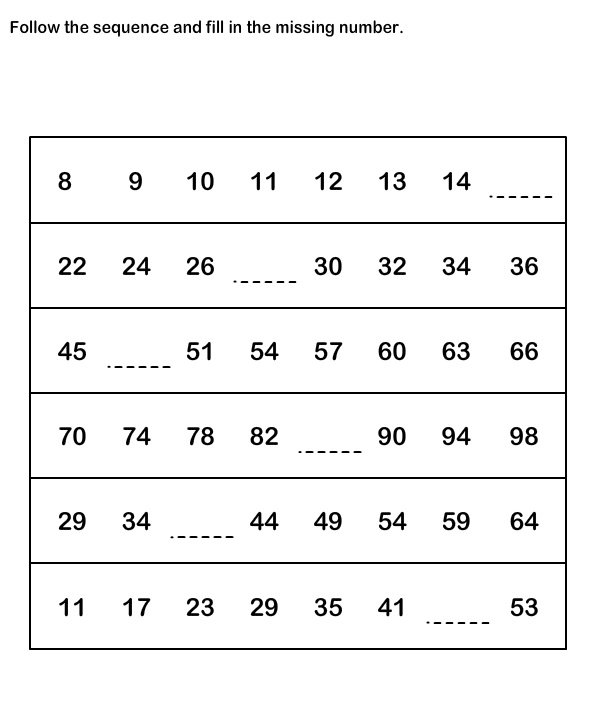 19 Best Math Sequencing Images On Free Worksheets Samples