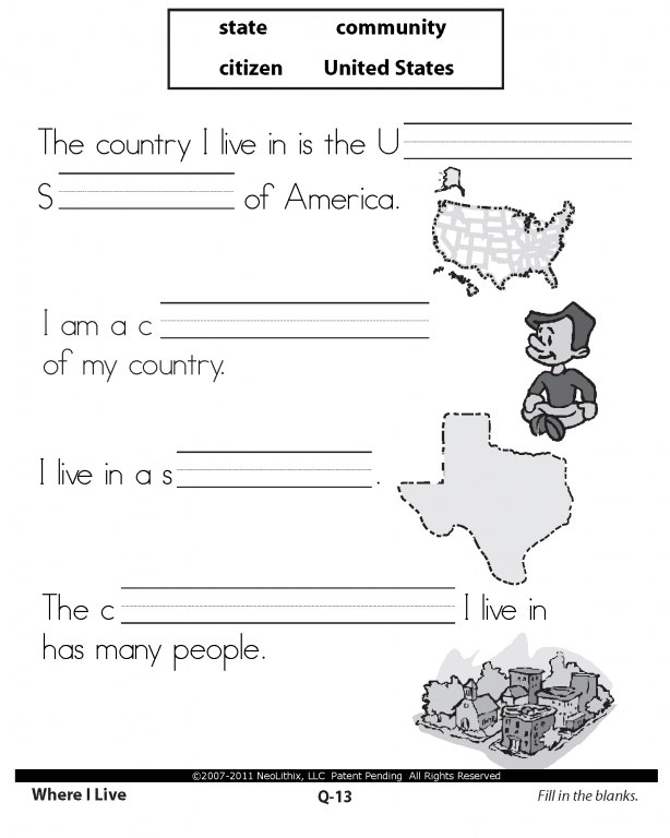 1st Grade Social Studies Worksheets  Worksheets  Kristawiltbank