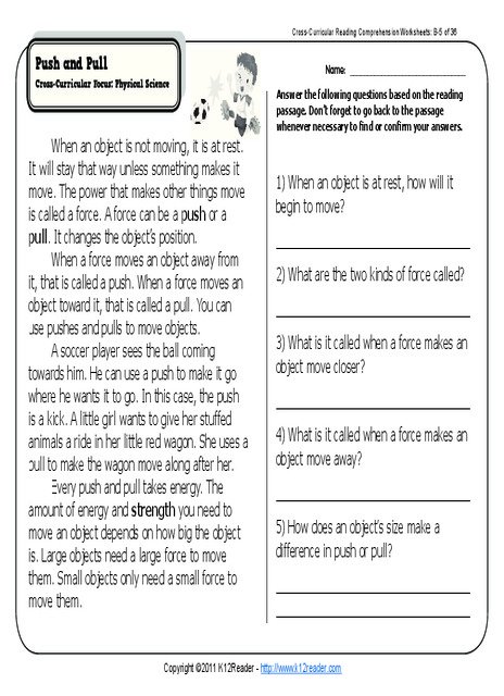 2nd Grade Reading Comprehension Worksheets Pdf Reading