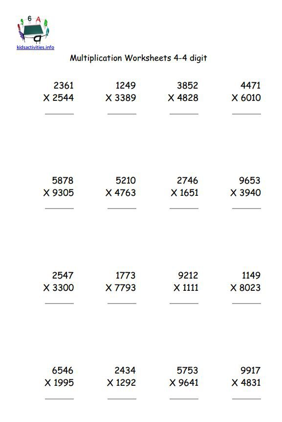 4 Digit By 3 Digit Multiplication Worksheets Worksheets For All 4 Digit By 3 Digit Multiplication Worksheets Worksheets For All