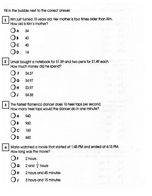 4th Grade Math Review Worksheets Best Math Word Problems 4th