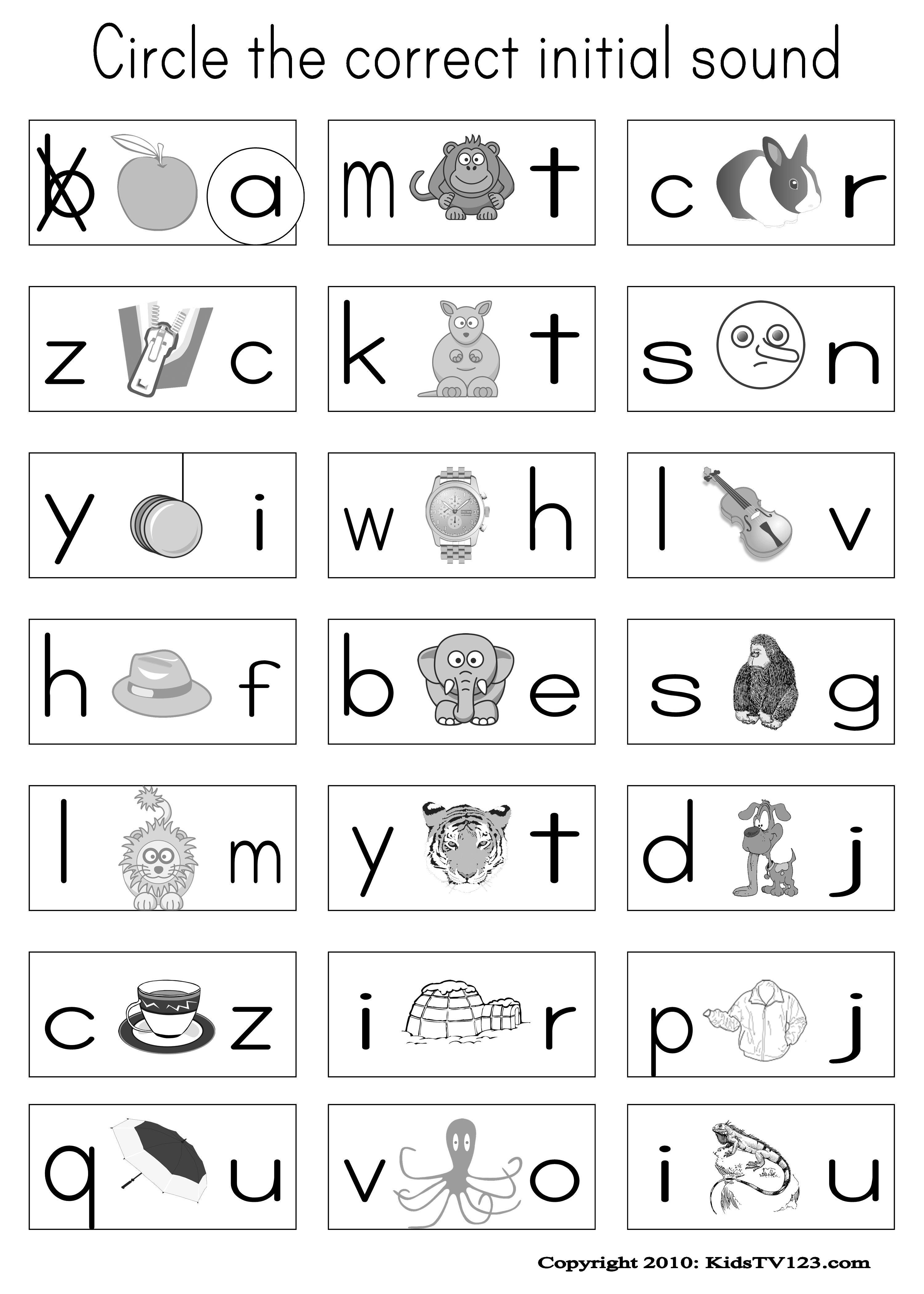 Alphabet Phonics Worksheets For Kindergarten