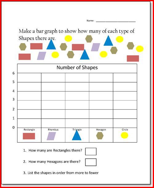 Bar Graph Worksheet For 1st Grade