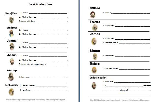 Bible Fun For Kids  Jesus Picks His Disciples