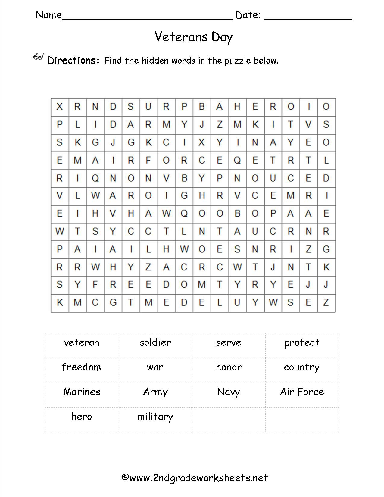 Bunch Ideas Of Veterans Day Worksheets Printable With Service