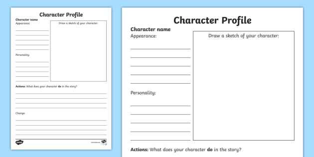 Character Profile Writing Template