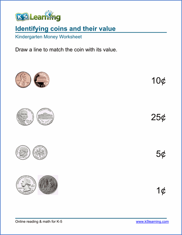 Coin Value Worksheet Free Worksheets Samples