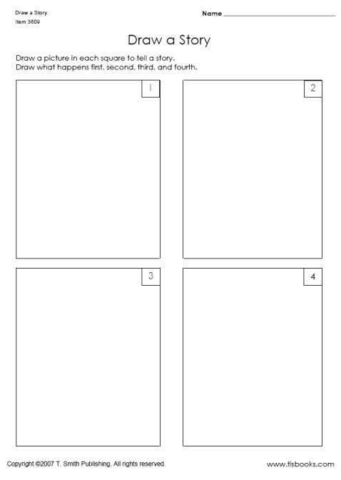 Draw A Story In Sequence Worksheets
