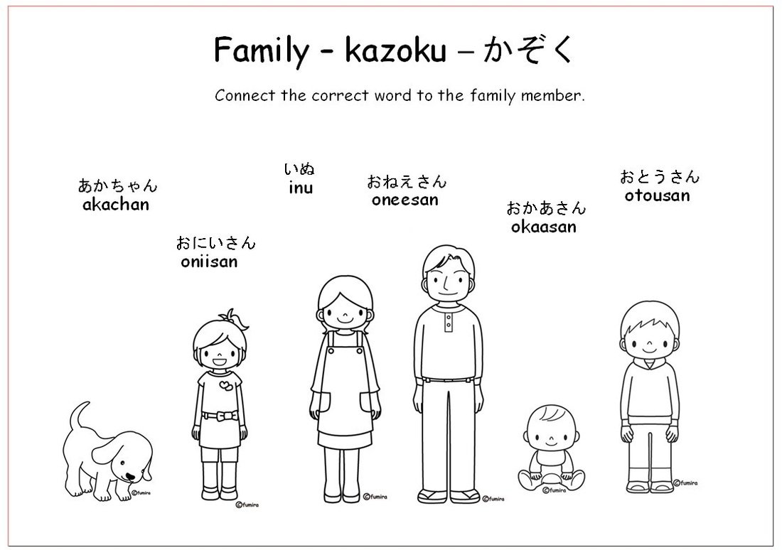 esl my family worksheets