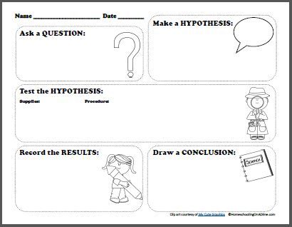 Free Scientific Method Printable Worksheet For Kids