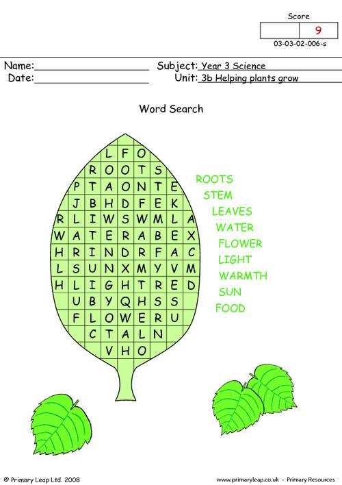 Free Unit 3b Helping Plants Grow Well Printable Resource