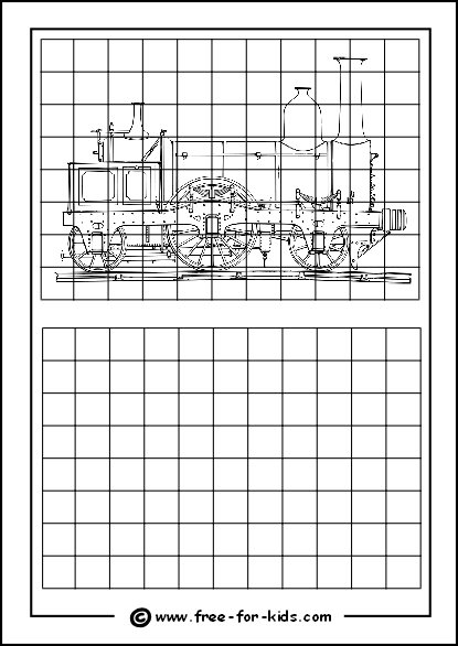 Grid Enlargement Drawing Practice Worksheets Worksheets For All